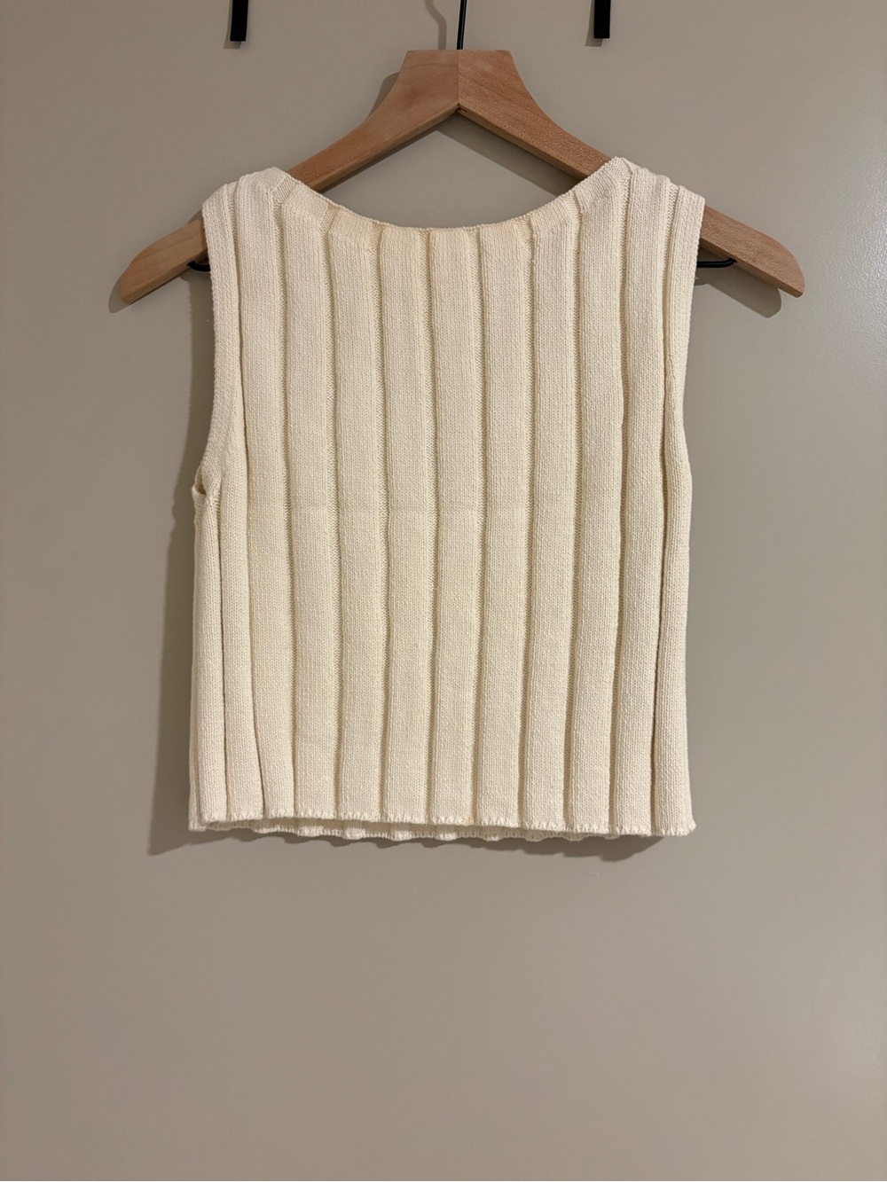 Reformation Callie Cotton Ribbed Sweater Tank